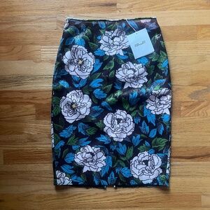 Diane Von Furstenberg floral pencil skirt